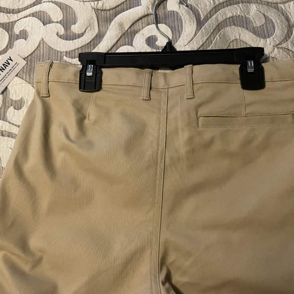 NWT Boys Old Navy Kids Khaki Tan Pants Size 14 Straight Fit Adjustable Waist - Picture 4 of 6